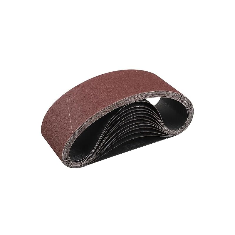 Bande Abrasive 75x 533 mm,12PCS 100 grain Ensemble de Bandes Abrasives