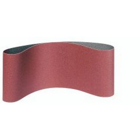 Bande abrasive, de 100 x 560 mm avec un dense poudrage au corindon, Grain : 150