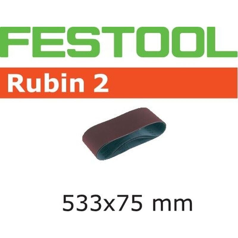 Festool - Bande abrasive L533X 75-P120 RU2/10 Rubin 2 - 499159