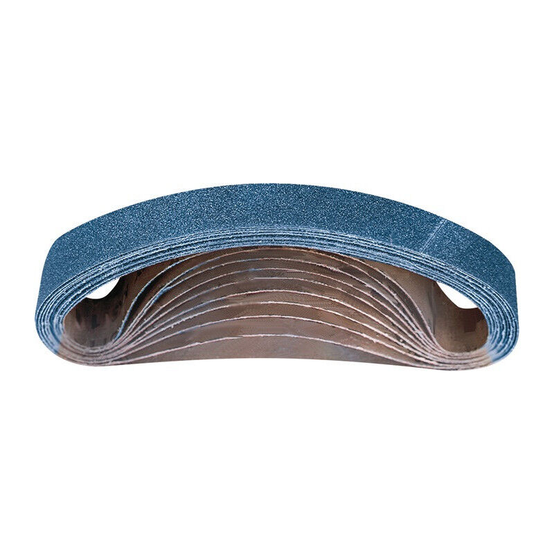 Bande abrasive l. 533 mm l. 30 mm granulation 120 pour acier inoxydable corindon (Par 10)