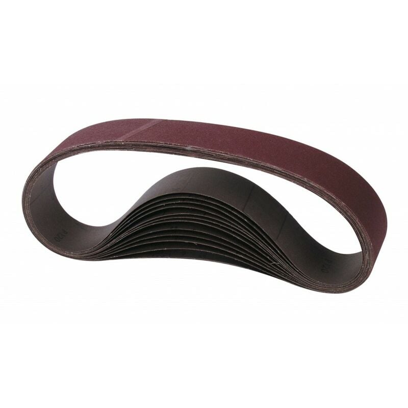 Bande abrasive toilee 1219x150 grain 80 - Lot de 2