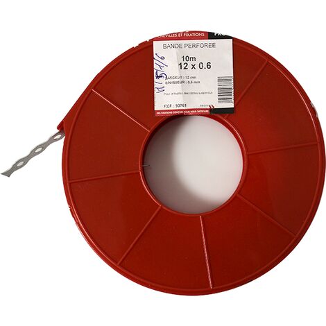 Bande acier galvanisé - largeur 12 mm x 10 m pour fixation tuyau - Ram