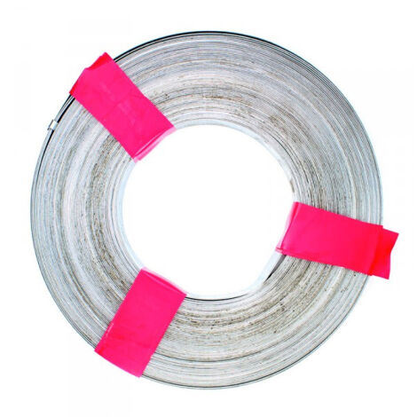 Bande acier galvanisé - largeur 17 mm x 10 m pour fixation tuyau - Ram