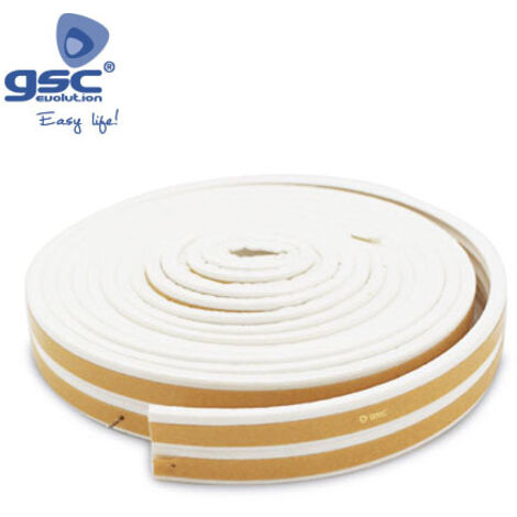 Bande adhésive en caoutchouc 9mm 6M blanc GSC 003803808
