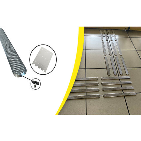 Bande aide à l'orientation inox 316 Waccess® Wattelez - Kit 12 barrettes - 280 mm x 1 m - A sceller
