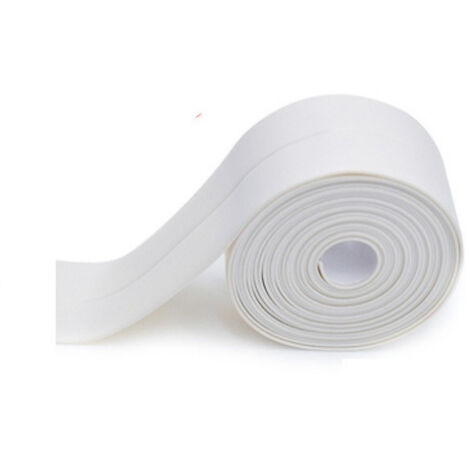 Bande anti-moisissure blanche, 3,2 mètres x 2,2 cm, protection de couture d'angle, bande anti-collision, imperméable.