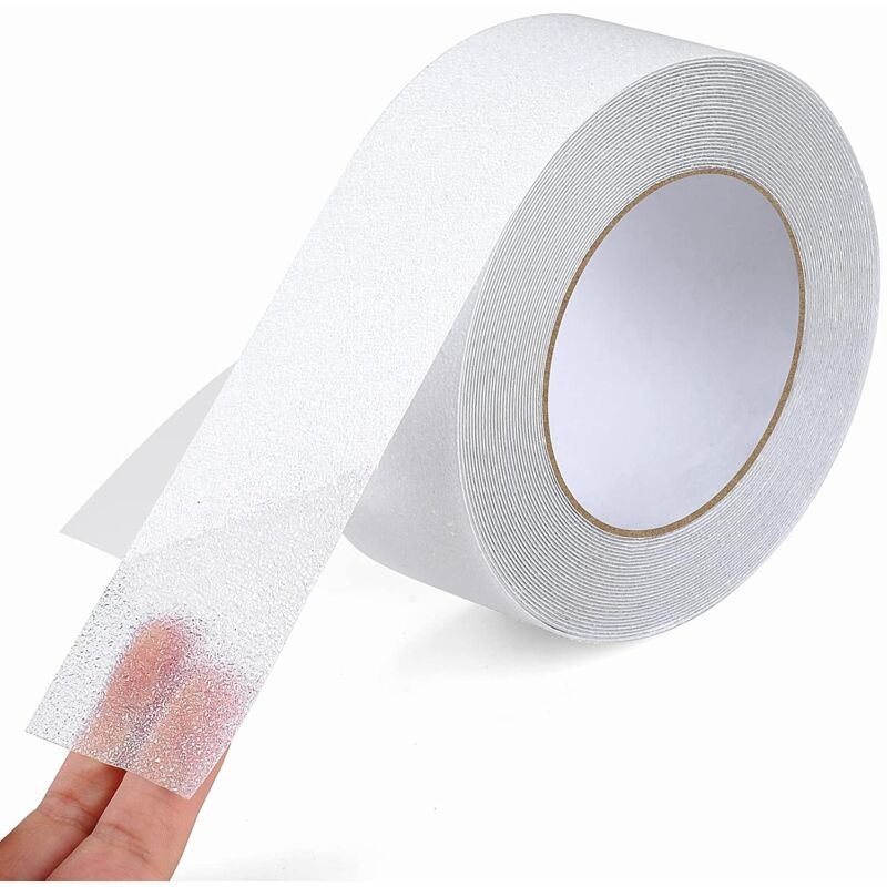 Bande Antidérapante Adhésive, 5cm10m, Bande Sécurité Antidérapant, Ruban de Traction Antidérapant, Empêche Personnes Âgées, Enfants et Animaux