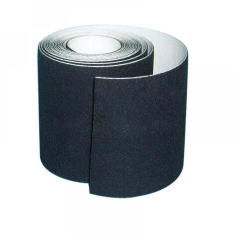 Bande Antidérapante Adhésive Escaliers Sécurité Intérieur Extérieur 10cm x 5m Noir