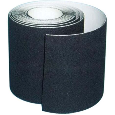 Bande Antidérapante Adhésive pour Escaliers, Friction, Abrasif pour les Sécurité, Escabeau, Intérieur, Extérieur, Haute Traction, 10CM x 5M, Noir