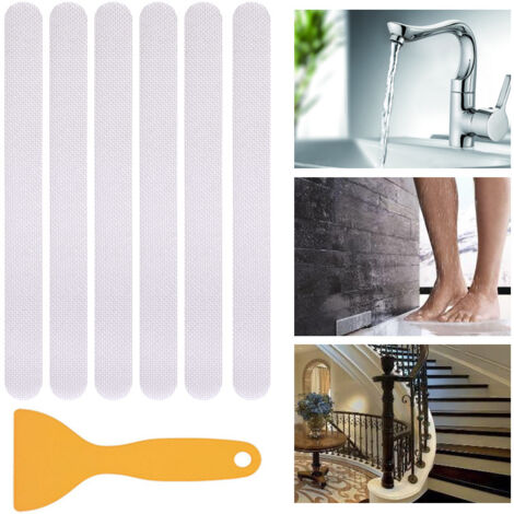 Bande antidérapante de salle de bain imperméable à l'eau sans marque adhésif anti - dérapant autocollant, 2  38cm 12 bandes
