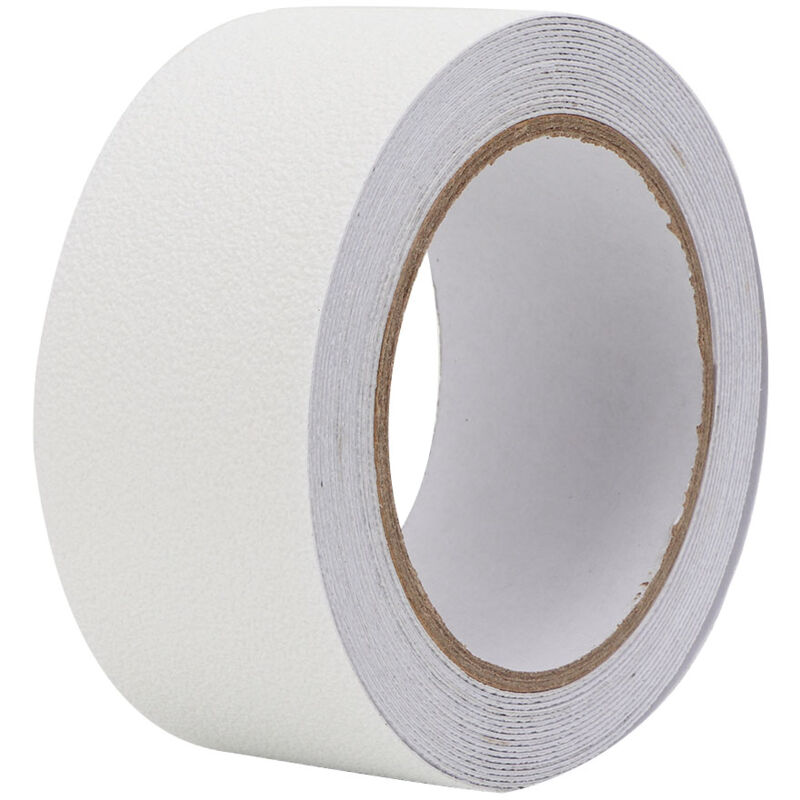 Ineasicer - Bande antidérapante en caoutchouc peva/pu Bande de sécurité abrasive antidérapante pour sols et marches d'escaliers 5m(Blanc)