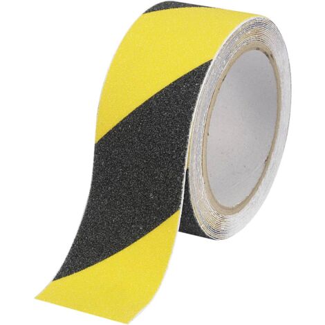 Bande antidérapante TOOLCRAFT ANST505M-YB 1564113 noir, jaune (L x l) 5 m x 50 mm 1 pc(s)