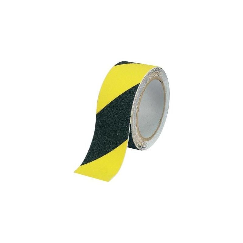 Bande antidérapante Toolcraft ANST509M-YB 1563974 noir, jaune (l x l) 9 m x 50 mm 1 rouleau(x)