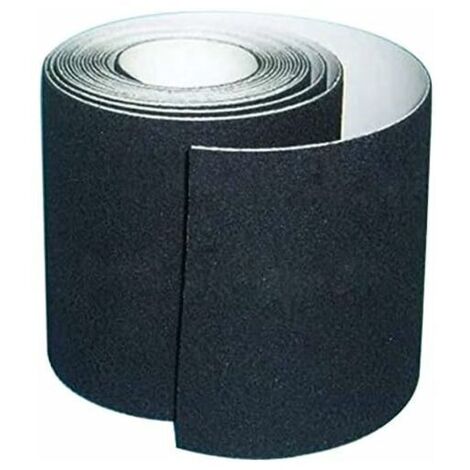 Bande antidérapante,haute Traction,peu de résidus de colle,meilleure prise en main,friction,adhésif abrasif pour les escaliers,sécurité,escabeau,intérieur,extérieur,Noir(15cm x 5m)