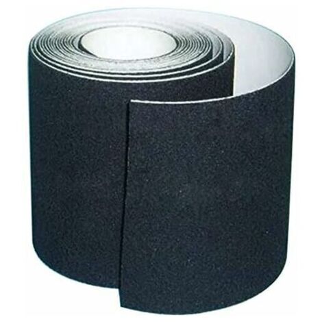 Bande antidérapante,haute Traction,peu de résidus de colle,meilleure prise en main,friction,adhésif abrasif pour les escaliers,sécurité,escabeau,intérieur,extérieur,Noir(15cm x 5m)