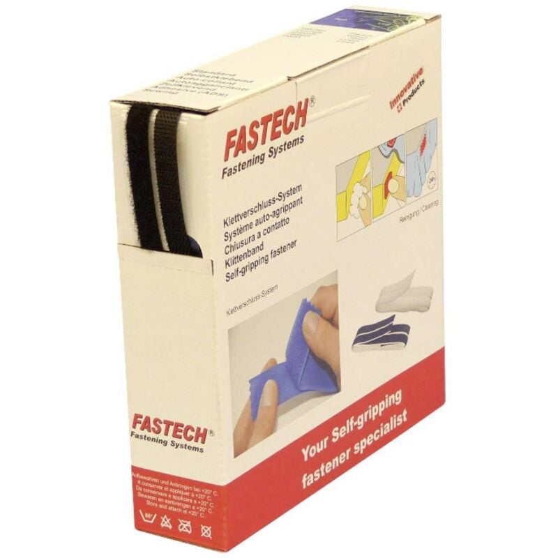 B10-SKL999910 Bande auto-agrippante hotmelt à coller partie velours et partie agrippante (l x l) 10 m x 10 mm - Fastech