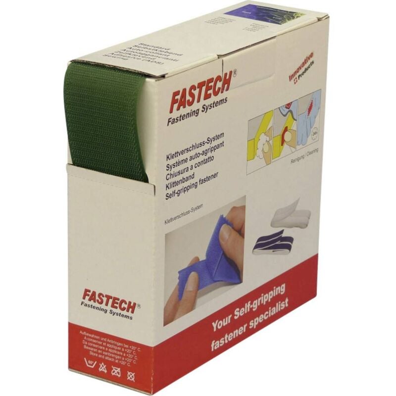 B50-STD-H-033510 Bande auto-agrippante à coudre partie crochets (l x l) 10 m x 50 mm vert 10 m - Fastech