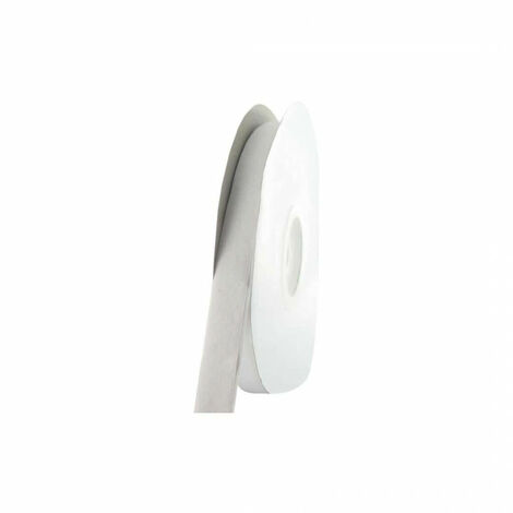 Bande auto-agrippante boucle 25mm x 1m – Blanc – Repositionnable et amovible – Pour supports papier, bois, métal, caoutchouc