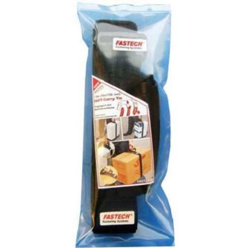 923-330-Bag Bande auto-agrippante avec boucle partie velours et partie agrippante (l x l) 1700 mm x 50 mm noir - Fastech