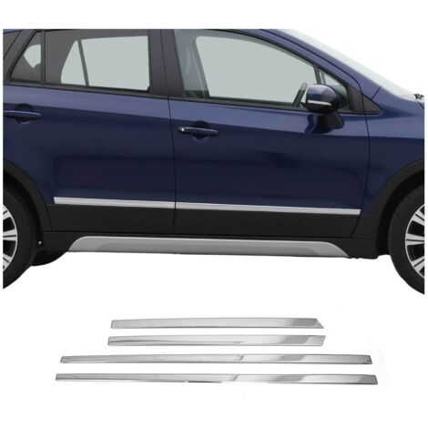 Bande baguette de porte latérale pour Suzuki SX4 S Cross 2013-2017 inox 4Pcs