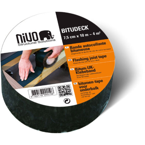 Bande bitumeuse autocollante 10m x 7.5cm mm