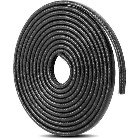 Bande Caoutchouc Protection Strip Joint Protège Bord Portière Voiture 4M Noir Joint de porte et fenêtre（10x7mm,noir）