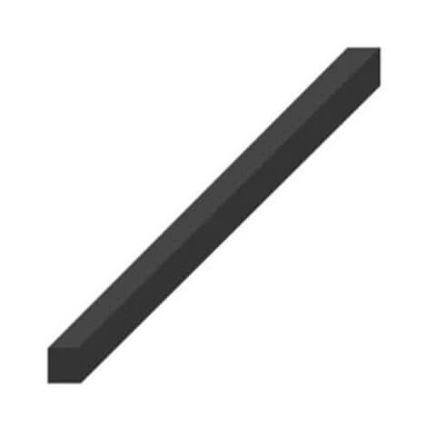 Bande caoutchouc spongieux epdm croûté 4 faces noir 15x15mm longueur 1m