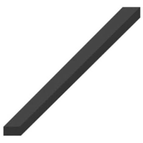 Bande caoutchouc spongieux epdm croûté 4 faces noir 20x10mm longueur 1m