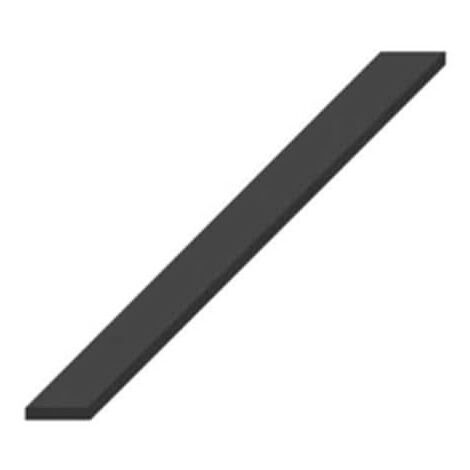 Bande caoutchouc spongieux epdm croûté 4 faces noir 25x5mm longueur 1m