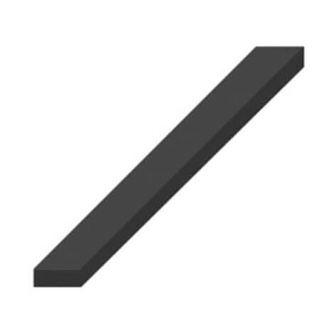 Bande caoutchouc spongieux epdm croûté 4 faces noir 30x10mm longueur 1m