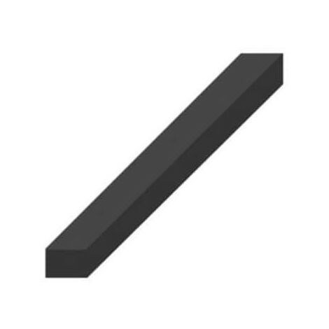 Bande caoutchouc spongieux epdm croûté 4 faces noir 30x20mm longueur 1m