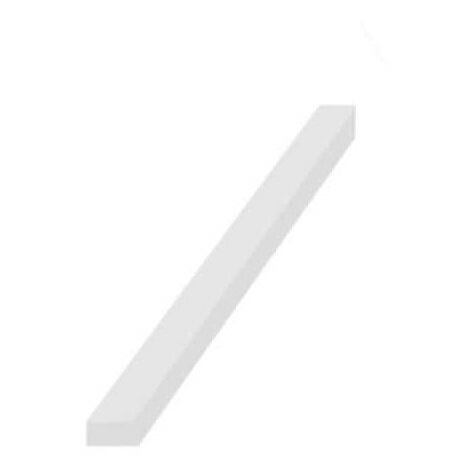 Bande caoutchouc spongieux silicone blanc 20x15mm longueur 1m