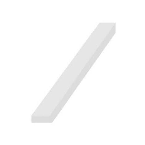 Bande caoutchouc spongieux silicone blanc 25x15mm longueur 1m