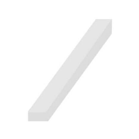 Bande caoutchouc spongieux silicone blanc 25x20mm longueur 1m
