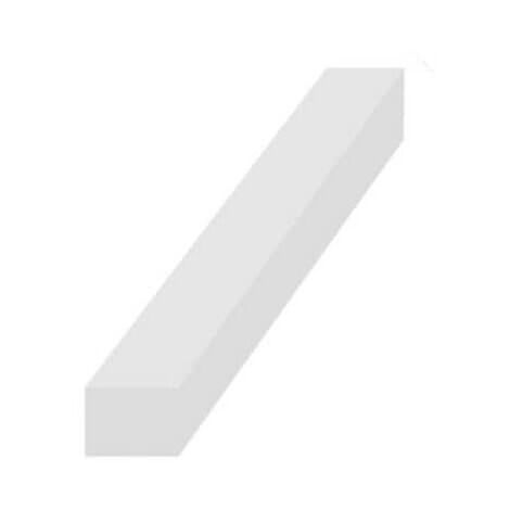 Bande caoutchouc spongieux silicone blanc 30x30mm longueur 1m