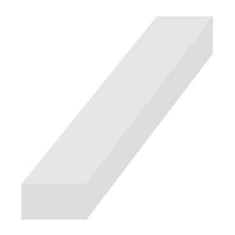 Bande caoutchouc spongieux silicone blanc 40x30mm longueur 1m