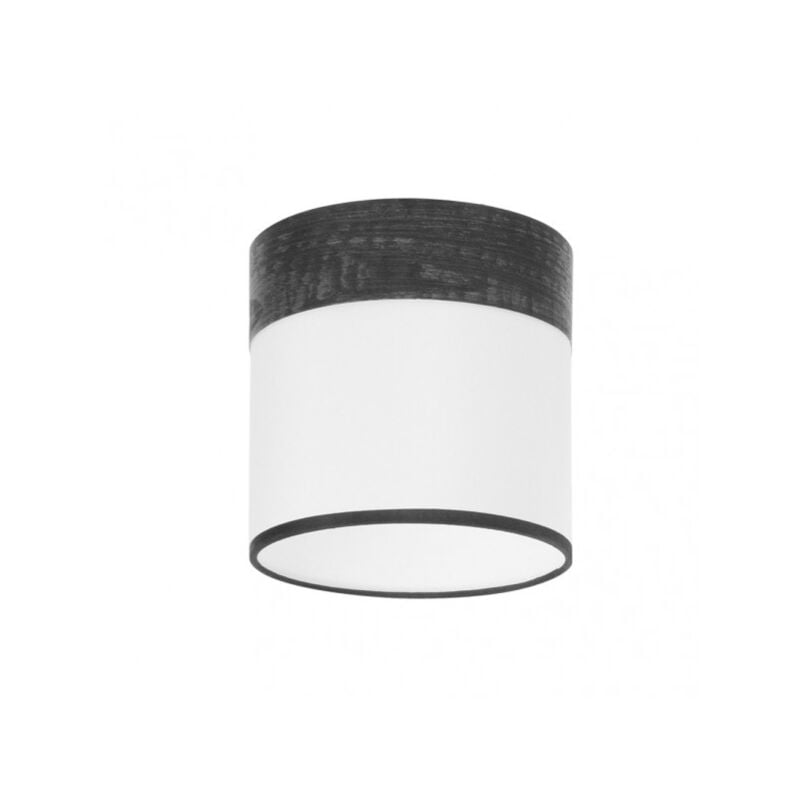 Cloe Strip White/Cloe Ceiling Light/Black Wood E27 (Ø16x16x16cm), multicolore, taille unique - Fabrilamp