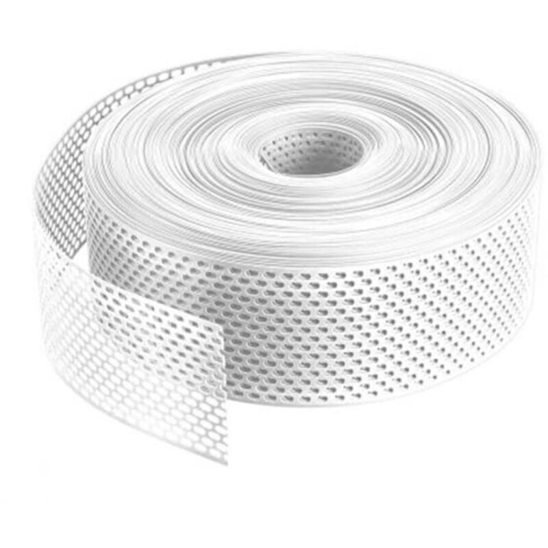 Bande d'aération / Grille d'égout en PVC enroulée, tôle d'égout, bande de ventilation, tôle grillagée, plastique, bande de tôle perforée, couverture