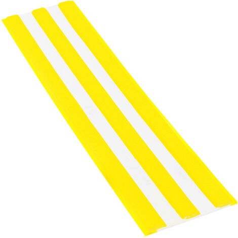 Bande d'aide à l'orientation - BAO 3 Nervures - Jaune/Blanc - 6103103