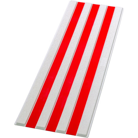Bande d'aide à l'orientation - BAO 4 Nervures - Blanc/Rouge - 6103127