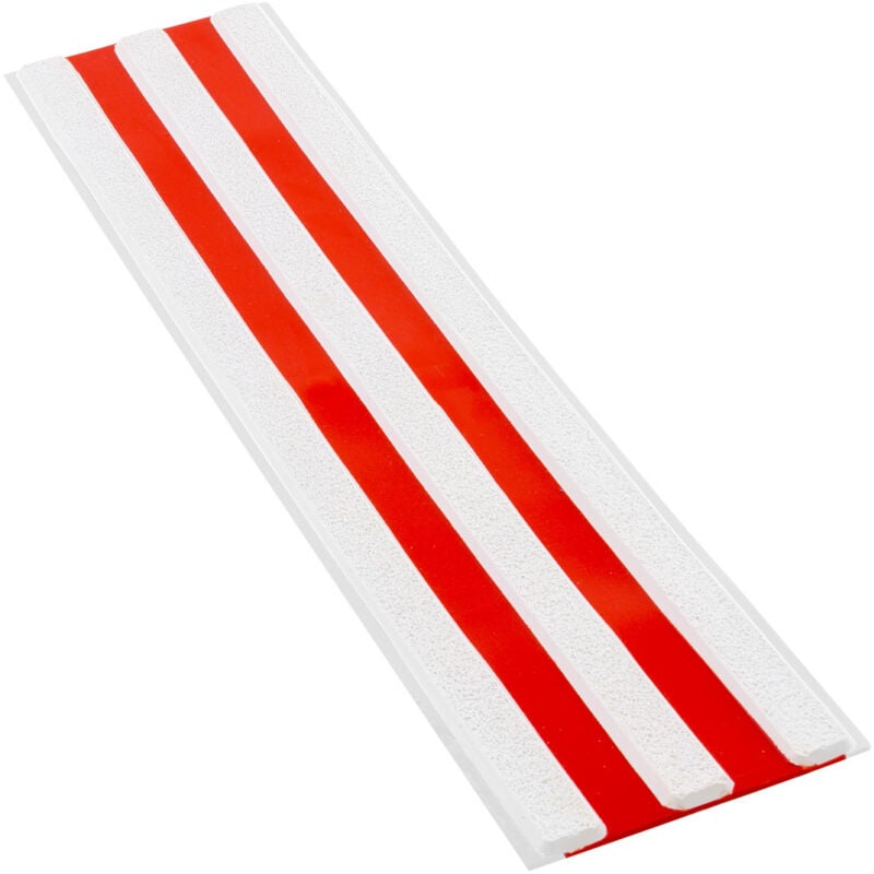 Bande d'aide à l'orientation - bao 3 Nervures - Blanc/Rouge - 6103004