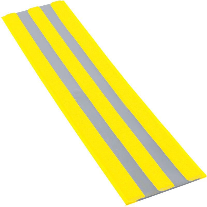 Bande d'aide à l'orientation - bao 3 Nervures - Jaune/Gris - 6103110
