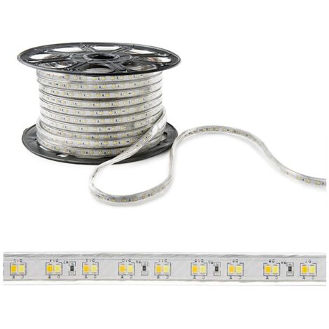 Bande de 120 LEDs/M 12W 12Lm SMD2835 230VAC IP65 30.000H [WM-SMD2835-G-120-M]