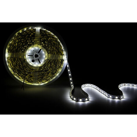 Bande de 60 LED/M 14,4W 20 400Lm CRI85 6000ºK SMD5050 24VDC IP20 x20M 40 000H [CA-5050-60-14,4W-20M-CW] -Blanc froid