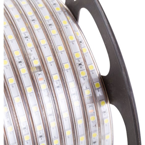 GREENICE Bande de 60 LED/M 500W 42 000Lm 3000ºK SMD5050 220VAC IP65 x50M 40 000H [HO-220-60-50M-WW]