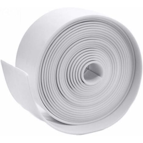 Bande de Calfeutrage Réparation Auto-Adhésive Bande de Joint Flexible Bande de Silicone Étanche pour Baignoire Évier de Cuisine Bassin Bord Mur Douche Toilette Pvc Détanchéité - MODOU