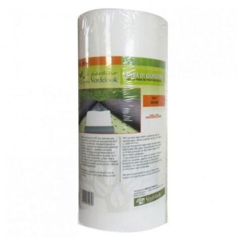 Bande de jonction pour relier 2 bords de pelouse artificielle - Rouleau en TNT renforcé extra, 30cmx25m