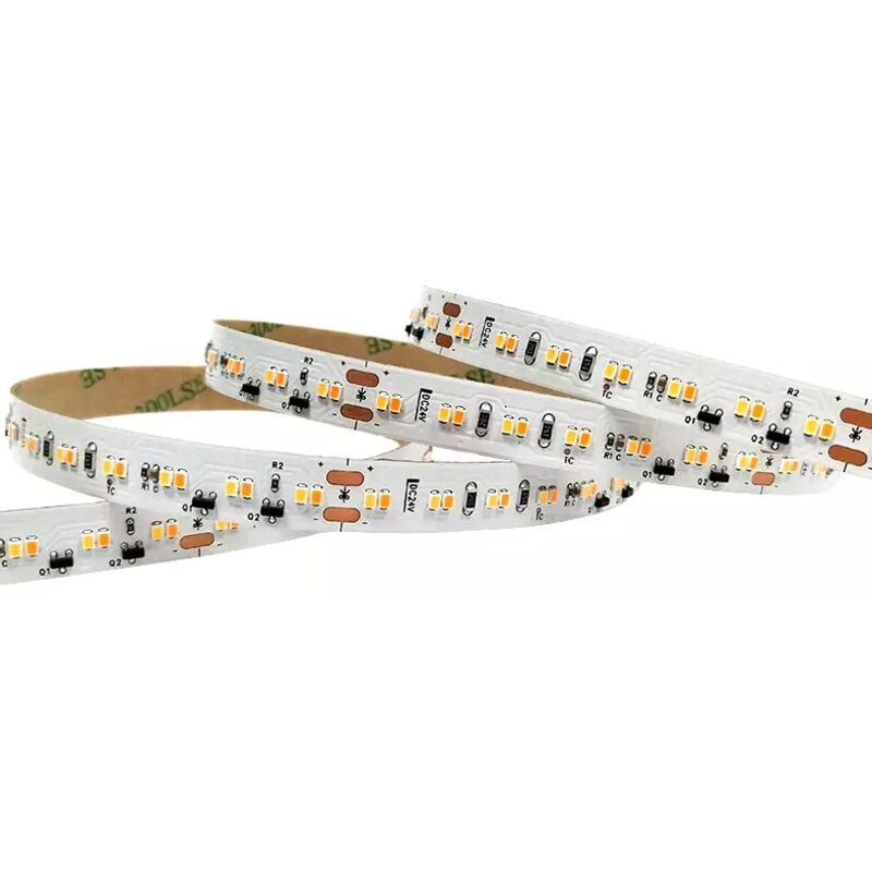 Greenice - Bande de 60 led 72W 4 000Lm CRI85 6000ºK SMD5050 12VDC IP65 Chaud/Froid x5M 40 000H [CA-5050-12V-CWWW-IP65]-Chaud/Froid