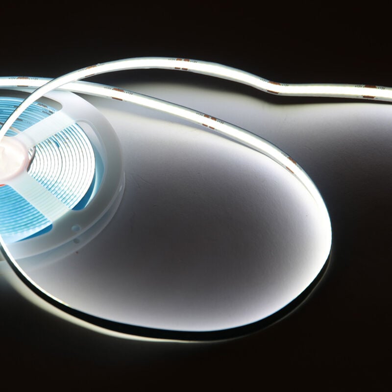 Greenice - Bande led cob 50W 500Lm CRI90 4200ºK IP20 24VDC x5M 50 000H [SUR-FCOB378-24V-W] - Blanc naturel