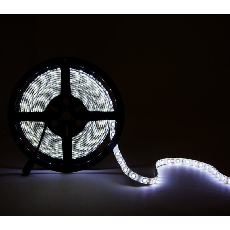 Greenice - Bande de 60 led/m 100W 6 900Lm CRI85 6000ºK SMD5054 12VDC IP65 x5M 40 000H [CA-60-5054-12-IP65-CW] -Blanc Froid